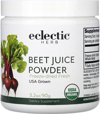 Eclectic Herb, Beet Juice Powder, Rote-Bete-Saftpulver, 90 g (3,2 oz.)