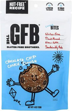 The GFB, Gluten Free, Cookie Bites, Gluten Free, Cookie Bites, Cookie-Teig mit Schokoladenstückchen, 113 g (4 oz.)