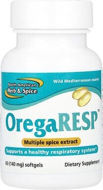 North American Herb & Spice, OregaResp™, 60 Weichkapseln