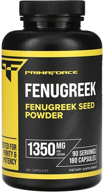 Primaforce, Fenugreek, Bockshornklee, 180 Kapseln (675 mg pro Kapsel)