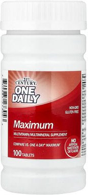 21st Century, One Daily, Maximum, Multivitamin- und Multimineralpräparat, 100 Tabletten