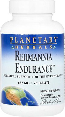 Planetary Herbals, Rehmannia Endurance™, 75 Tabletten