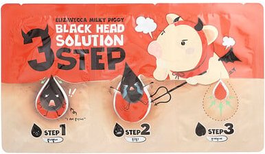 Elizavecca, Milky Piggy 3-stufige Mitesser-Lösung, 6 g