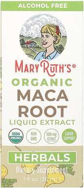 MaryRuth's, Organic Maca Root Liquid Extract, flüssiger Bio-Maca-Wurzelextrakt, alkoholfrei, 30 ml (1 fl. oz.)