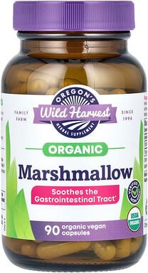 Oregon's Wild Harvest, Organic Marshmallow, Bio-Marshmallow, 90 vegane Bio-Kapseln (425 mg pro Kapsel)