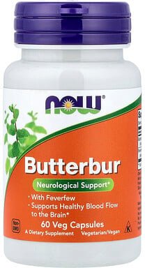 NOW Foods, Pestwurz mit Mutterkraut, 60 vegetarische Kapseln