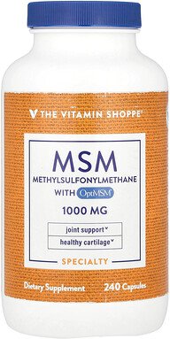 Thumbnail - The Vitamin Shoppe, MSM With OptiMSM®, MSM mit OptiMSM®, 1.000 mg, 240 Kapseln