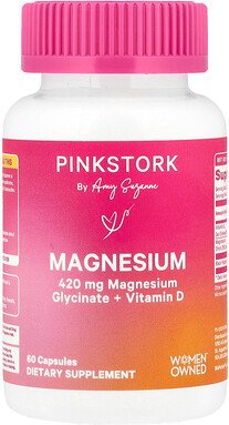 Pink Stork, Magnesium, 60 Kapseln