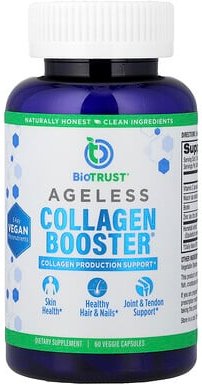 BioTRUST, Ageless Collagen Booster®, Kollagen-Booster®, 60 pflanzliche Kapseln