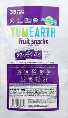 YumEarth, Gluten Free Fruit Snacks, glutenfreie Fruchtsnacks, Favorites, 35 Snack-Packs, je 19,8 g (0,7 oz.)