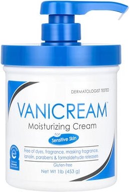 Vanicream, Moisturizing Cream, For sensitive Skin, Feuchtigkeitscreme für empfindliche Haut, ohne Duftstoffe (Pumpspende...