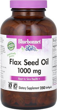 Bluebonnet Nutrition, Bio-Leinsamenöl, 1.000 mg, 250 Weichkapseln