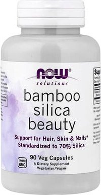 NOW Foods, Solutions, Bamboo Silica Beauty, Schönheit mit Bambus und Silica, 90 pflanzliche Kapseln (380 mg pro Kapsel)