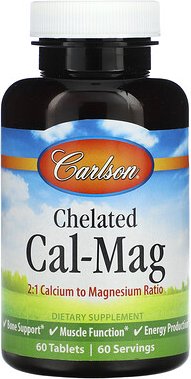 Carlson, Chelatiertes Cal-Mag, 60 Tabletten