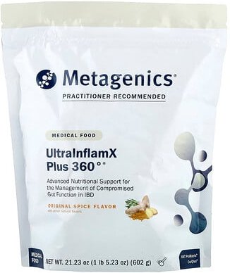 Metagenics, UltralnflamX Plus 360°®, Medical Food, Originalgewürz, medizinische Nahrung, 602 g (21,23 oz.)
