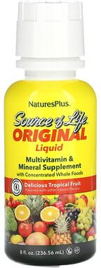 Thumbnail - NaturesPlus, Source of Life, Original flüssiges Multivitamin- und Mineralergänzungsmittel, köstliche tropische Früchte, ...