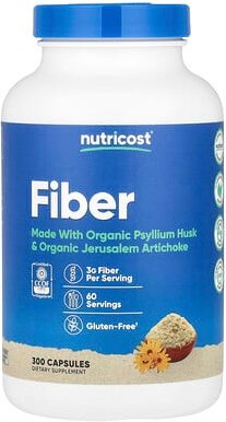 Nutricost, Ballaststoffe, 300 Kapseln