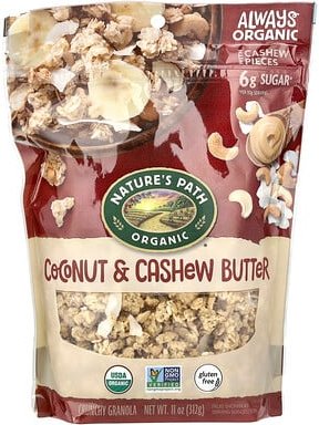 Nature's Path, Crunchy Granola, knuspriges Müsli, Kokosnuss und Cashew-Butter, 312 g (11 oz.)