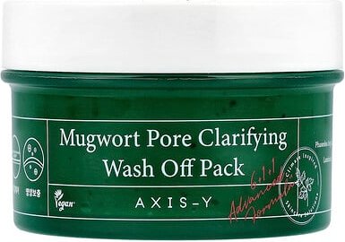 Thumbnail - Axis-Y, Mugwort Pore Clarifying Wash Off Pack, porenklärende Wash-Off-Packung, 100 ml (3,38 fl. oz.)