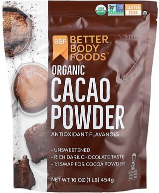 BetterBody Foods, Bio-Kakaopulver, 454 g (16 oz.)