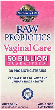 Garden of Life, RAW Probiotics, Vaginal Care, Probiotika, vaginale Pflege, 30 pflanzliche Kapseln