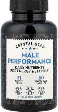 Crystal Star, Male Performance, männliche Leistungsfähigkeit, 60 vegetarische Kapseln