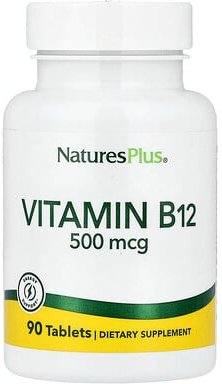 NaturesPlus, Vitamin B12, 500 mcg, 90 Tabletten