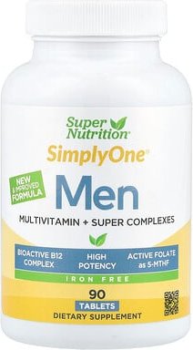 Thumbnail - Super Nutrition, SimplyOne®, Men's Multivitamin with Super Adaptogen Complex, Greens, Spices, & Antioxidant, and Vitamin...