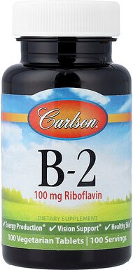 Carlson, Vitamin B-2, 100 pflanzliche Tabletten