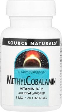 Thumbnail - Source Naturals, MethylCobalamin, Kirsche, 1 mg, 60 Lutschtabletten