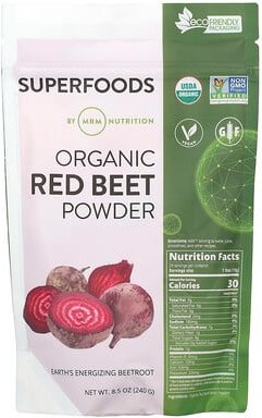 MRM Nutrition, Organic Red Beet Powder, Bio-Rote-Beete-Pulver, 240 g (8,5 oz.)