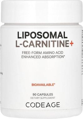 Codeage, Liposomal L-Carnitine+, liposomales L-Carnitin+, 500 mg, 90 Kapseln