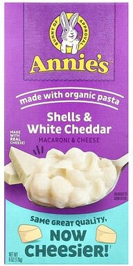 Annie's Homegrown, Makkaroni und Käse, Muscheln und weißer Cheddar, 170 g (6 oz.)