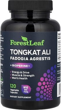 Forest Leaf, Tongkat Ali + Fadogia Agrestis + BioPerine®, 120 pflanzliche Kapseln