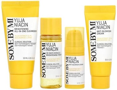 Thumbnail - SOME BY MI, Yuja Niacin, Anti Blemish Starter Kit Edition, Anti-Unreinheiten-Starter-Kit, 4-teiliges Set