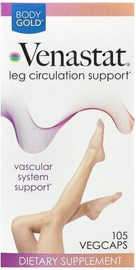 BodyGold, Venastat® Leg Circulation Support, Unterstützung der Durchblutung der Beine, 105 pflanzliche Kapseln