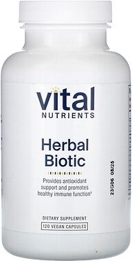 Vital Nutrients, Herbal Biotic, 120 vegane Kapseln