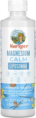 MaryRuth's, Magnesium Calm Liposomal, Mandel-Vanille, 450 ml (15,22 fl. oz.)