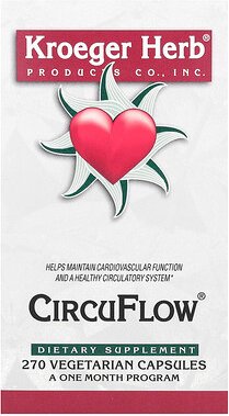 Kroeger Herb Co, CircuFlow, 270 pflanzliche Kapseln