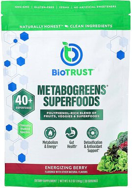 BioTRUST, Metabogreens® Superfoods, Energizing Berry, Superfoods, belebende Beere, 261 g (9,2 oz.)
