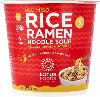 Lotus Foods, Reis-Ramen-Nudelsuppe, rotes Miso, 57 g (2 oz.)