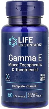 Life Extension, Gamma E, gemischte Tocopherole und Tocotrienole, 60 Weichkapseln
