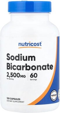 Nutricost, Sodium bicarbonate, Natriumbicarbonat, 120 Kapseln