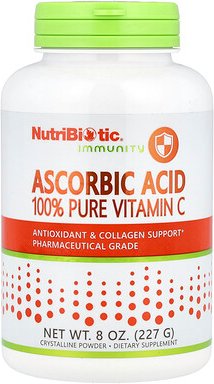 Thumbnail - NutriBiotic, Immunity, Ascorbic Acid, Ascorbinsäure, 100% reines Vitamin C, kristallines Pulver, 227 g (8 oz.)