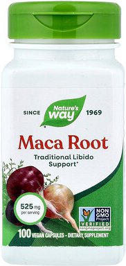 Nature's Way, Maca-Wurzel, 525 mg, 100 vegane Kapseln