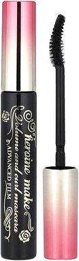 KissMe, Heroine Make, Volume & Curl Mascara, Mascara für Volumen und Locken, Advanced Film, #01 Jet Black, 6 g (0,21 oz....