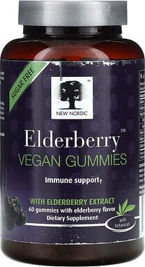 Thumbnail - New Nordic, Holunder-vegane Fruchtgummis, 60 Fruchtgummis