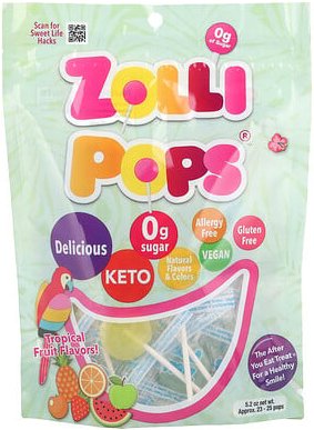 Zollipops, The Clean Teeth Pops, tropische Früchte, 5,2 oz.