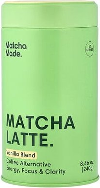 Morning Made, Matcha Latte, Matcha-Latte, Vanille-Mischung, 240 g (8,46 oz.)