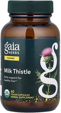 Gaia Herbs, Mariendistel, 60 vegane Kapseln
